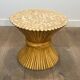 Wheat sheaf coffee table Elinor McGuire. American work. Circa 1970.