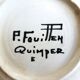 Quimper oyster plates, seafood plates, wall plate