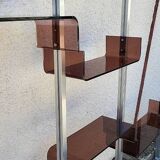 Vintage modular library shelf 6 legs and 14 shelves