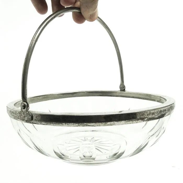 R1w crystal plate art deco viennese cut