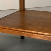 Dutch Modernist Art Deco Amsterdam School side table or bedside table Oak
