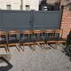 Set de 6 chaises scandinaves teck et Skaï