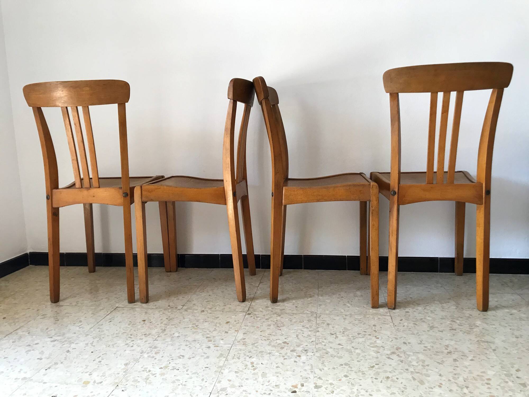 Vintage Stella bistro chairs from the 50s