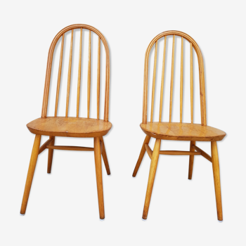 Duo de chaises Ercol  scandinaves