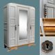 Parisian art deco wardrobe solid oak 1930