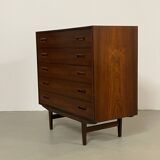 Commode scandinave en palissandre par Tibergaard, 1960