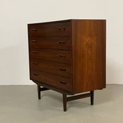 Scandinavian Chest of Drawers in Rosewood by Tibergaard 1960s