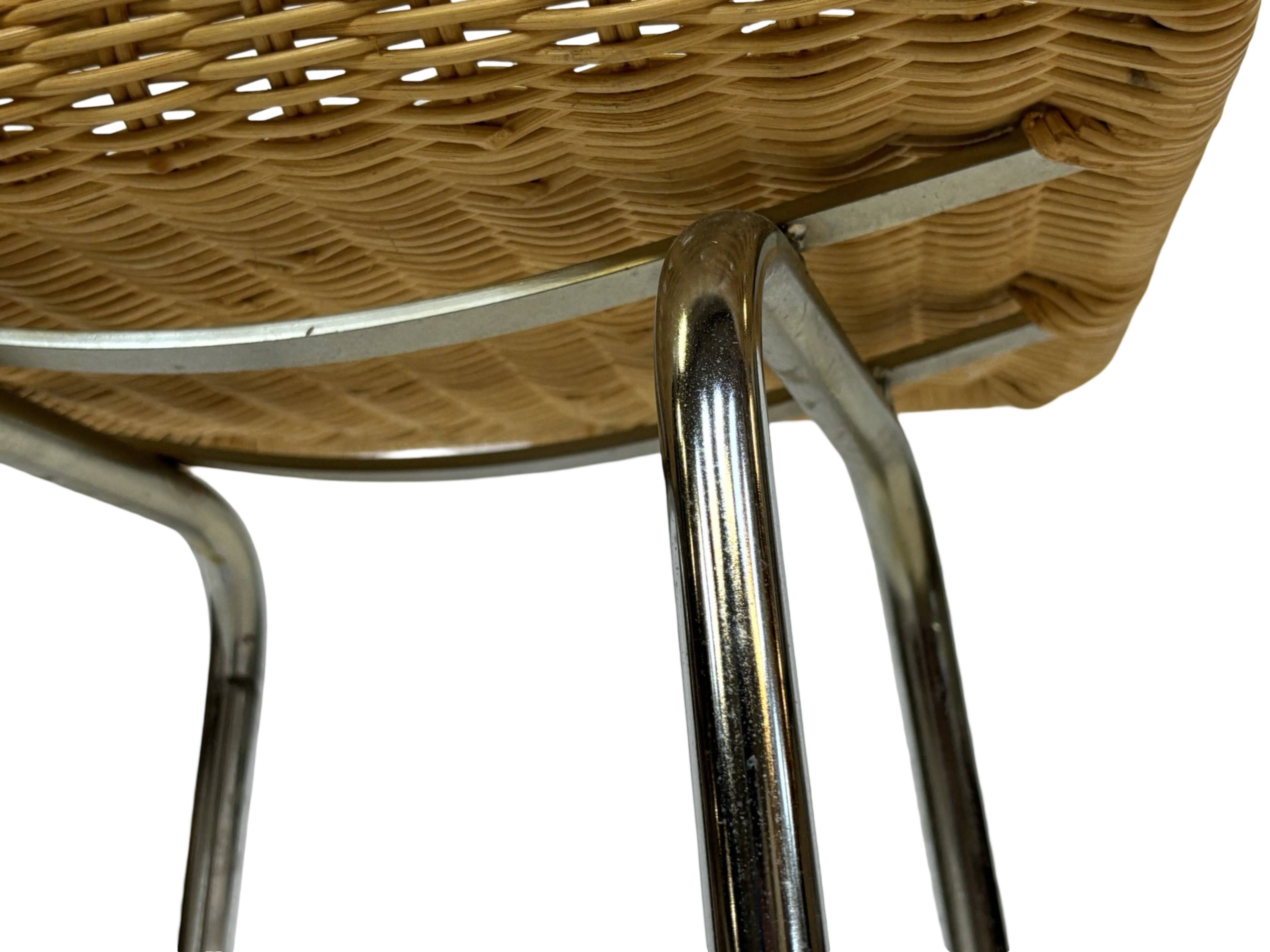 Vintage stool barstool Dirk van Sliedregt Rohe Noordwolde 1960 Netherlands