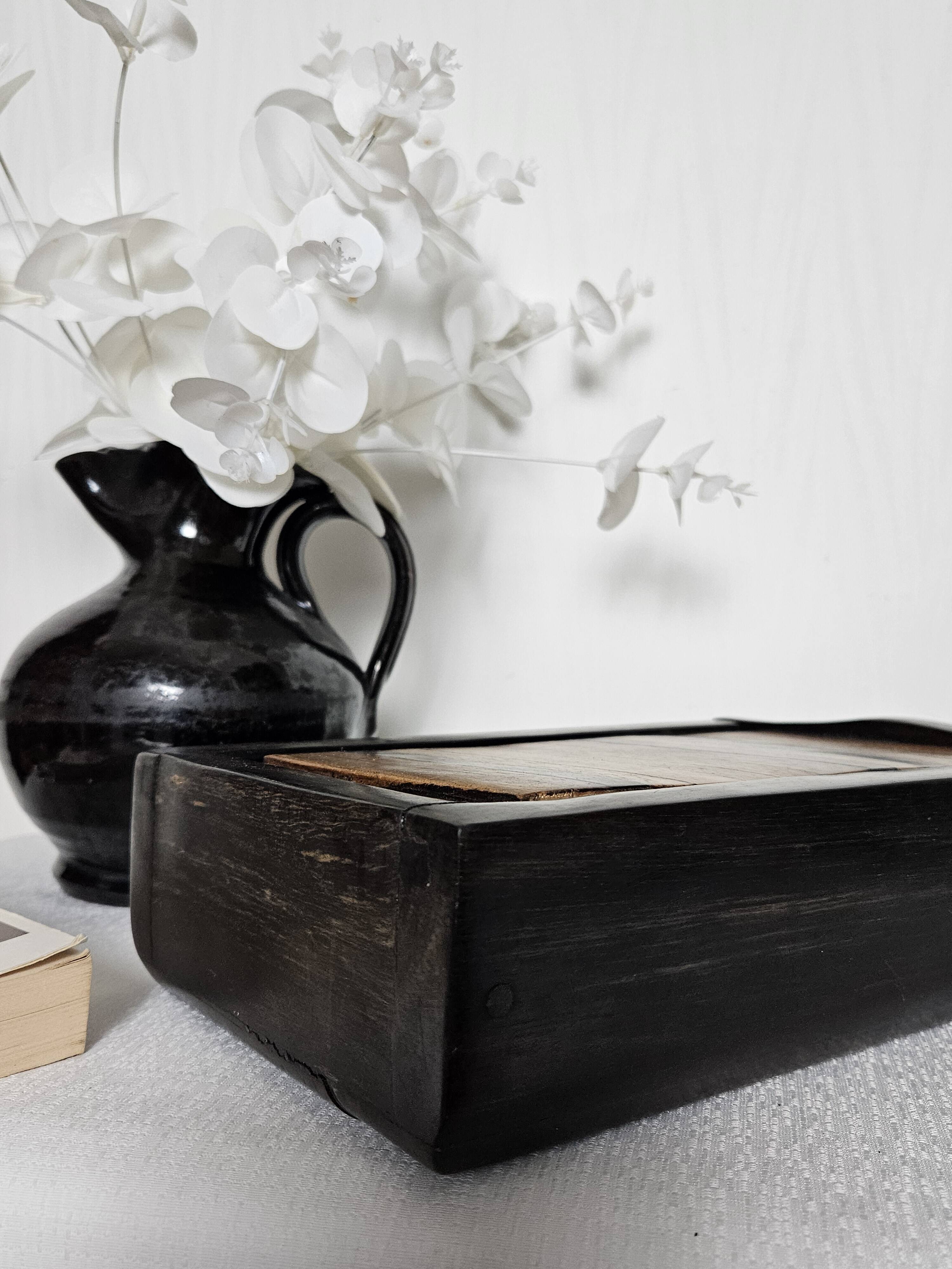 Coffret en ébène de macassar artisanal