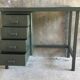 Small metal industrial desk with column of 4 drawers - industrial - 1960