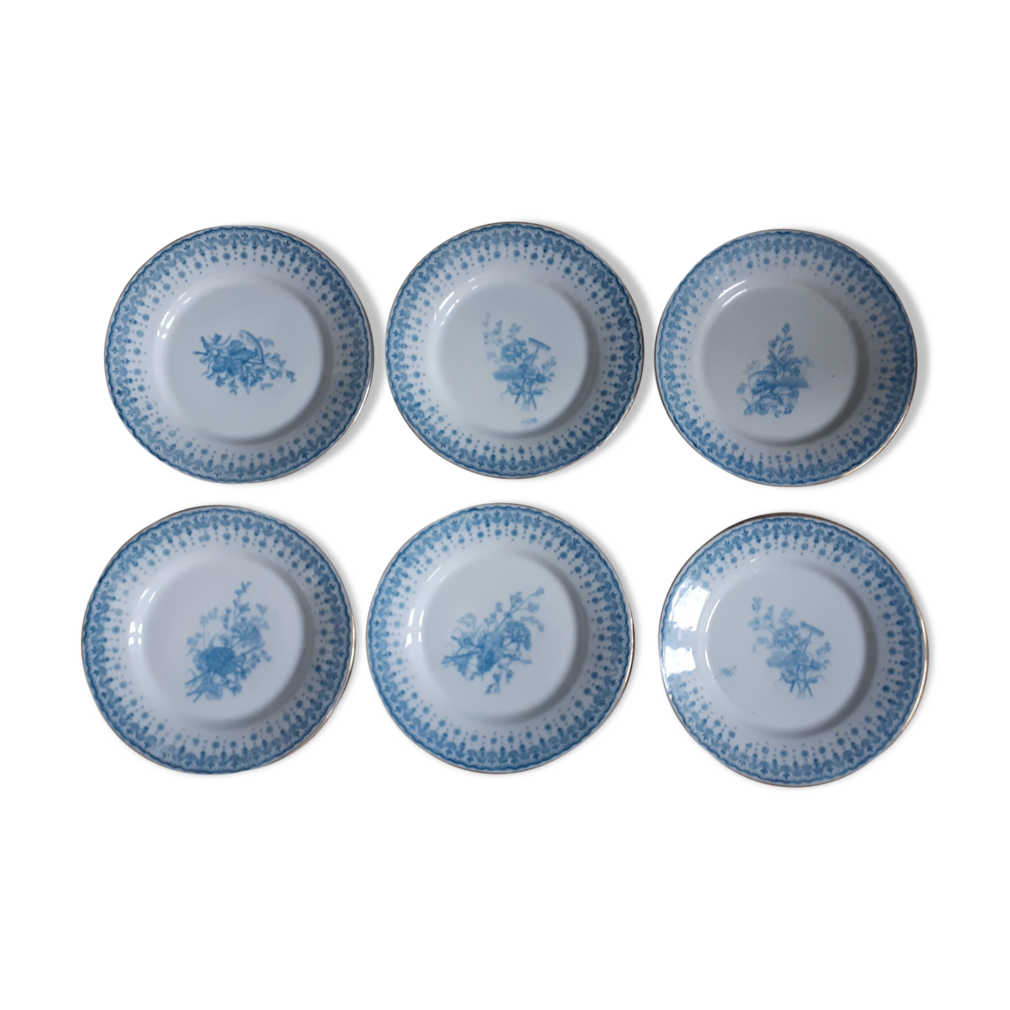 Set 6 flat plates Harvest