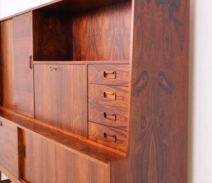 Vintage Dutch design sideboard with asymmetrical layout, 1960s