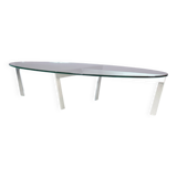 1980s Oval coffee table from the Netherlands