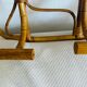 Vintage rattan wall-mounted coat rack