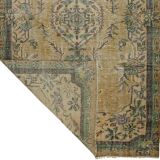 One-of-a-kind turkish handwoven vintage rug - rustic vintage charm 290x 171