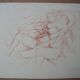 GILI Marcel - Original lithograph "Naked woman" 50x65cm