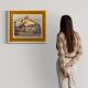 Italian popular scene signed painting oil on board