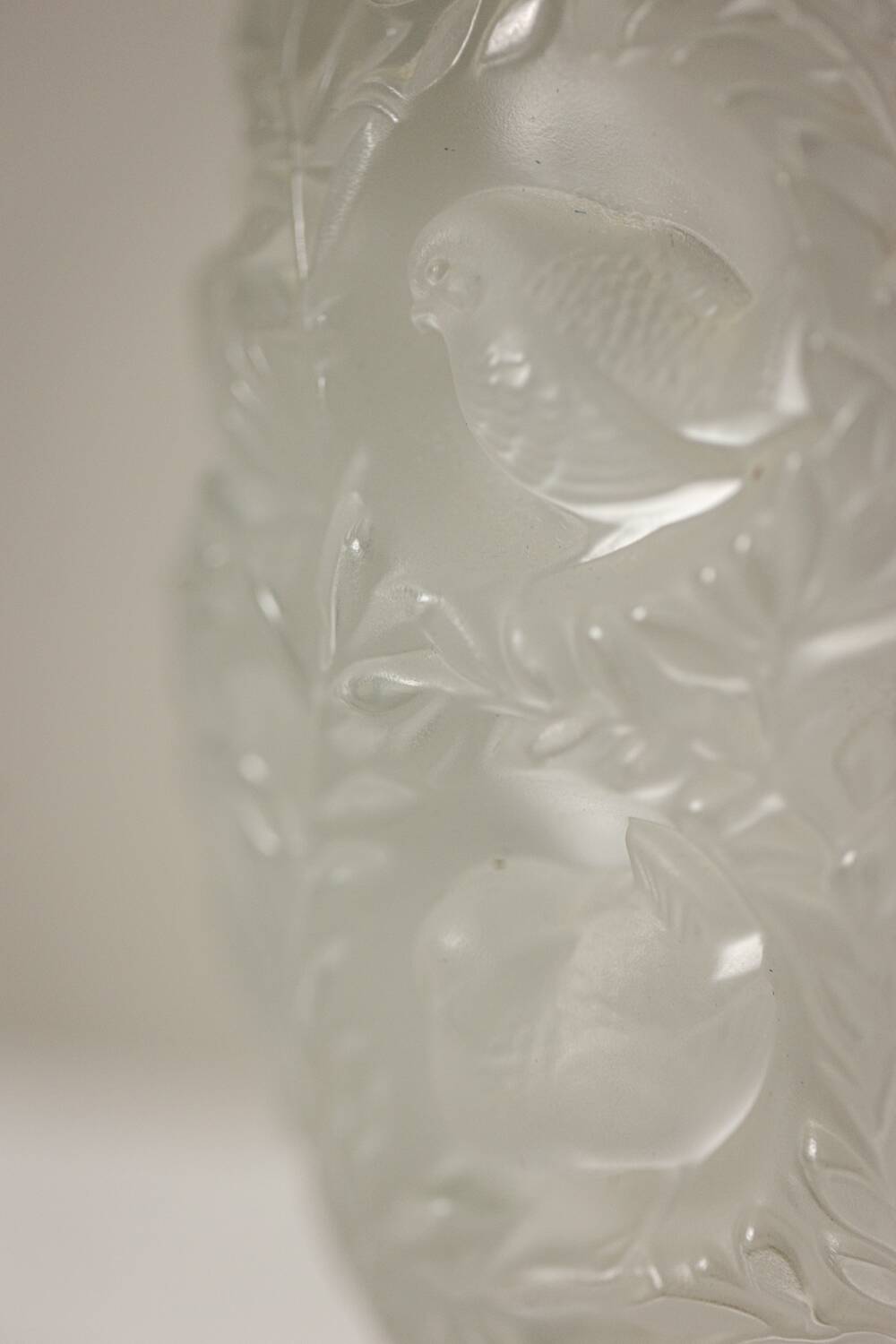Lalique France. Crystal vase. After 1978.