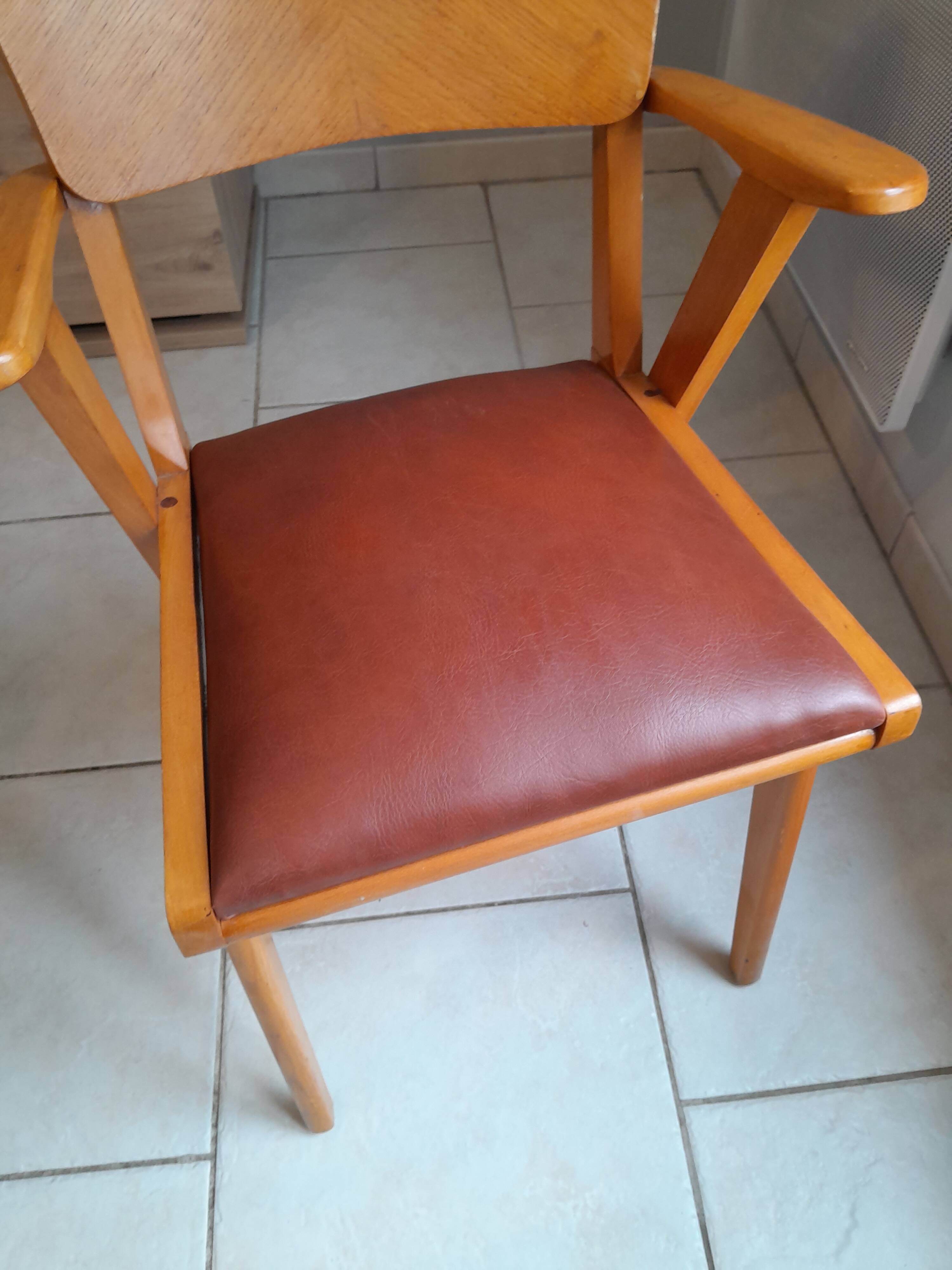 Vintage bridge armchair from the 50s