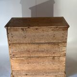 vintage solid pine chest of drawers