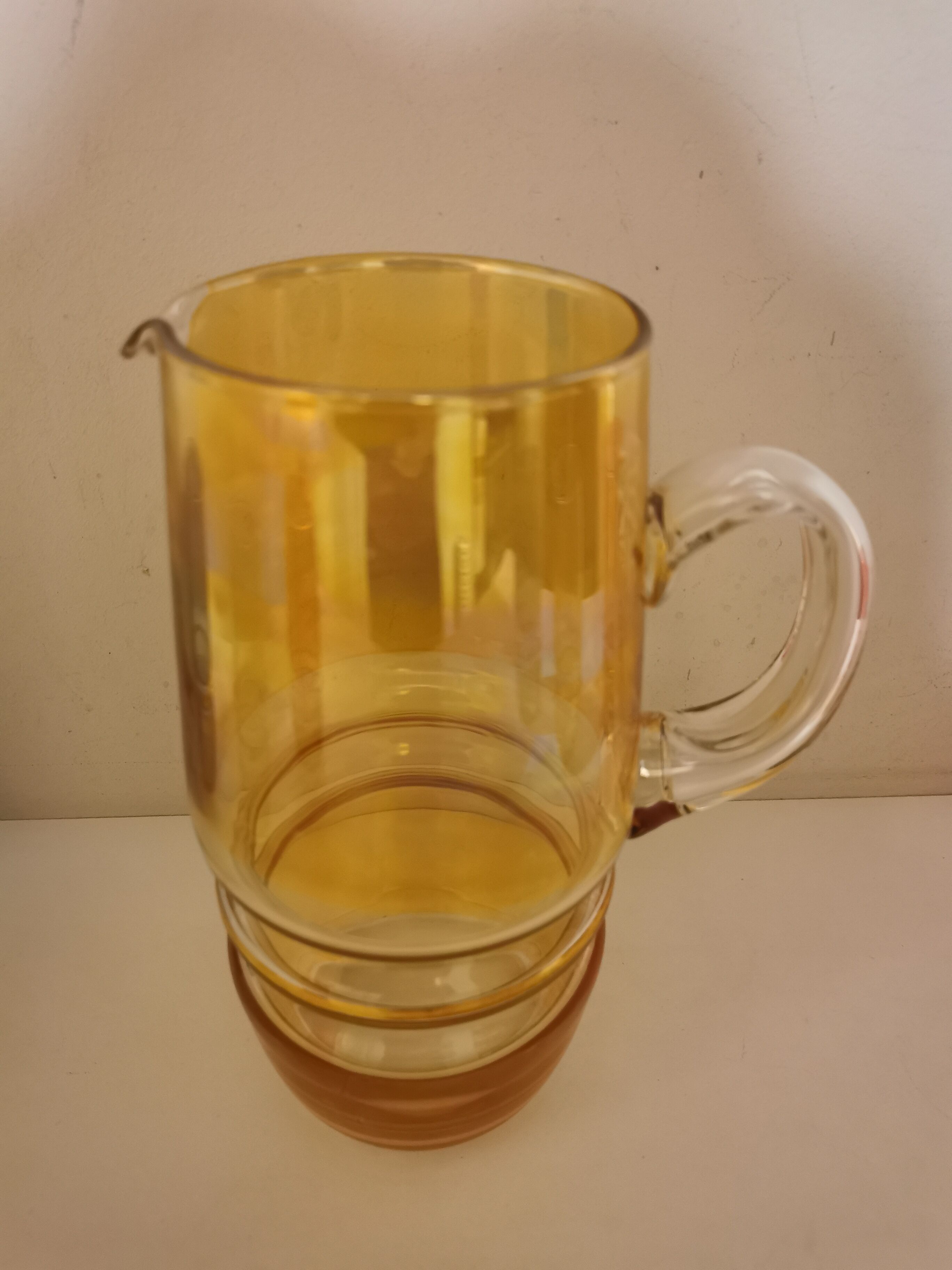 Multicolored orangeade service 60s