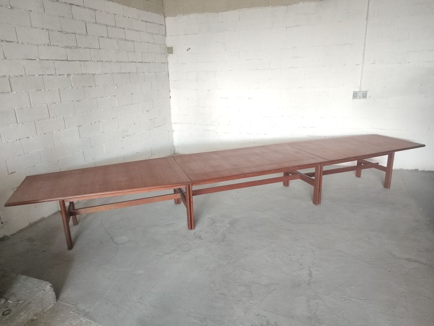 Vintage teak conference table