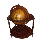 Earth globe bar world map wheels 1970/1980