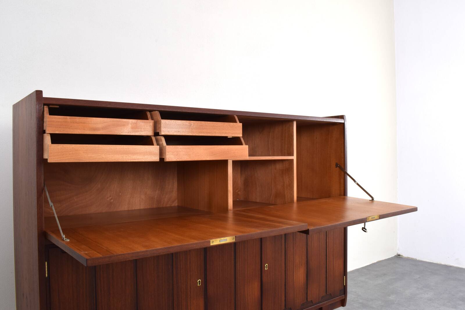 Mid-Century Norwegian Teak Highboard, 1960s.
