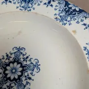Set of 2 deep plates in ironstone Jules Vieillard Bordeaux – Rouen