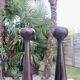 Pair of large Scandinavian candlesticks, 70s, vintage