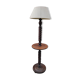 Lampadaire vintage en bois tourné dlg de Charles Dudouyt