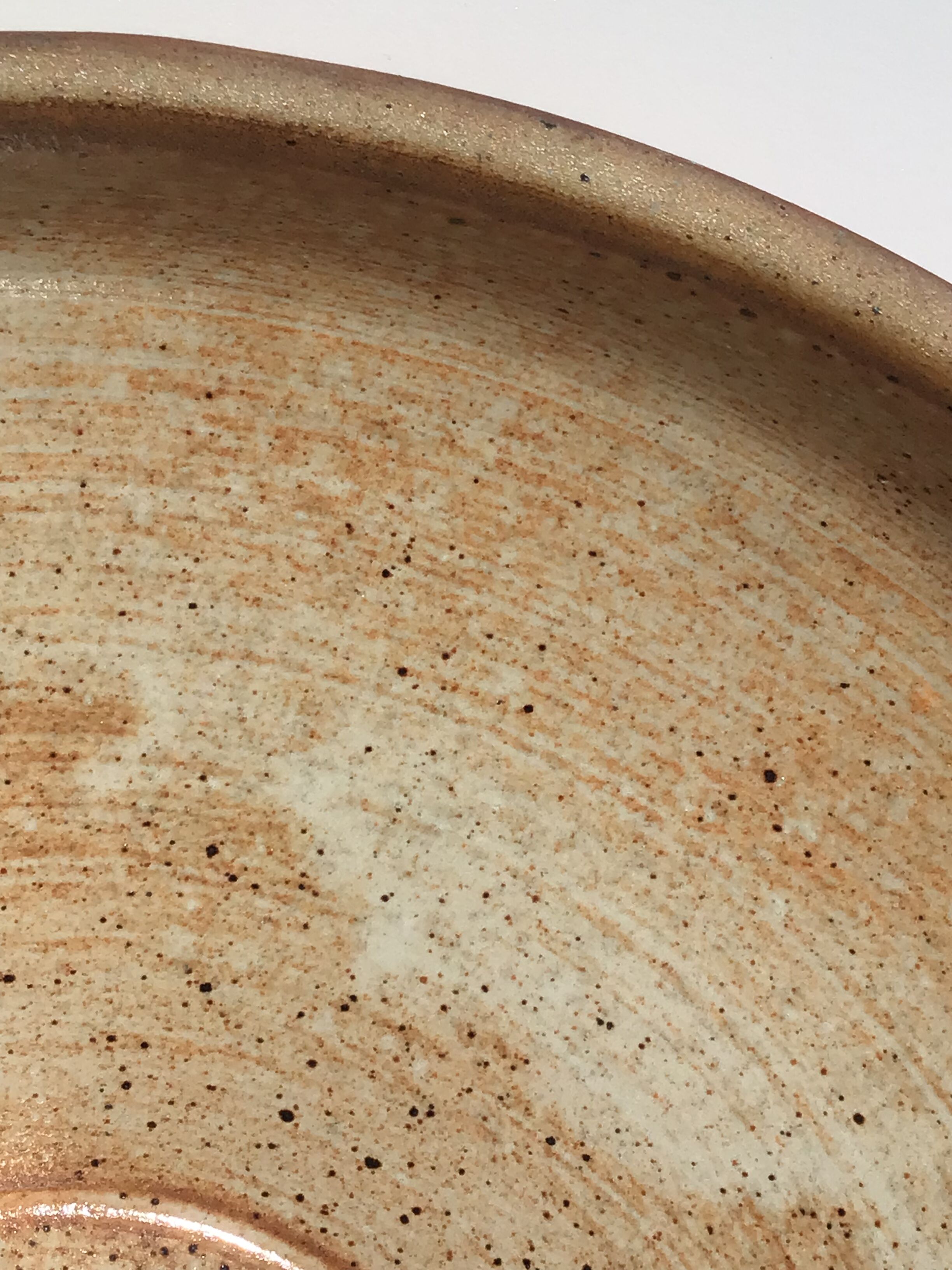 Artisanal speckled sandstone bowl diameter 27cm