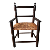 Antique armchair mulched vintage child