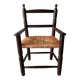 Fauteuil ancien paillé enfant vintage