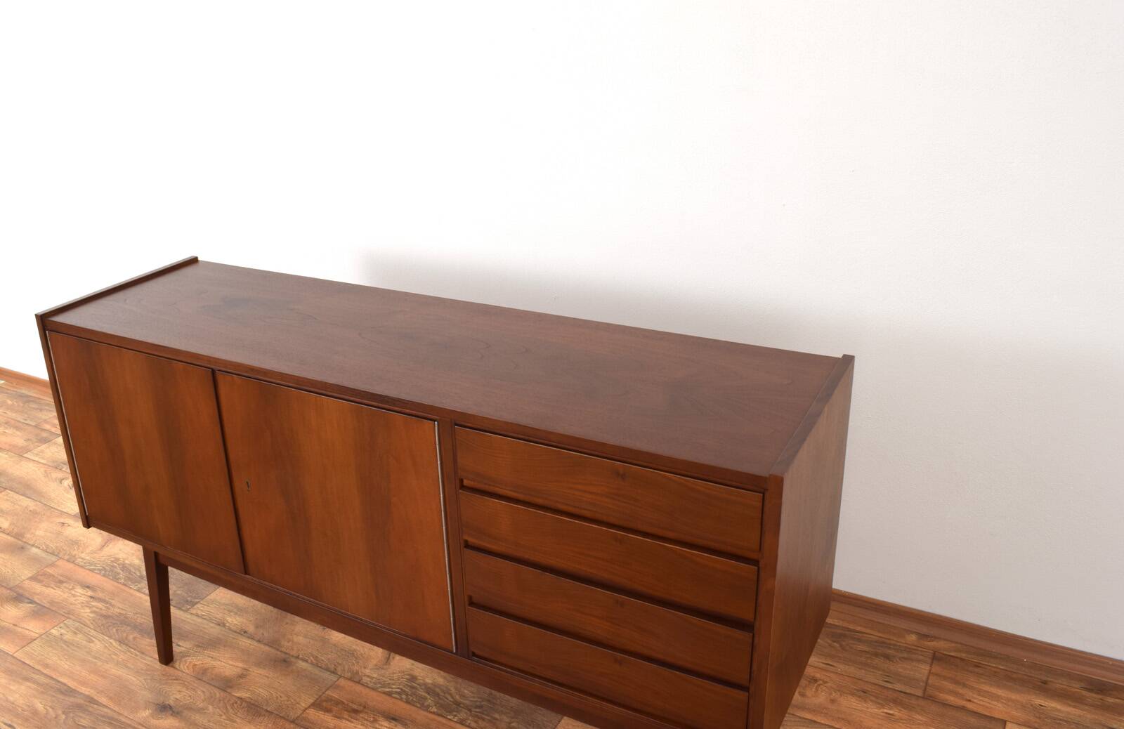 Mid-Century Walnut Sideboard by S. Albrecht, 1960s.