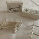 12 knife holders with metal bead decoration