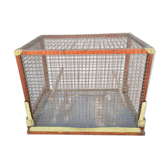 Old folk art bird cage