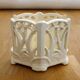Openwork pot / letter holder in Art Nouveau ceramic