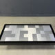 Vintage lacquer and aluminum coffee table, 1970s