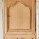 Vintage oak standing wardrobe "Giroflée"