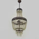 Hot air balloon chandelier, glass grapevines. Chandelier grapevines. Year 80