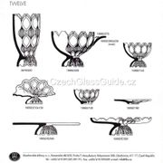 Large Pressed Glass Bowl, Tulip Collection Hermanowa Hut, 1957