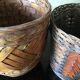 Lot de 2 cache-pots tressés vintage