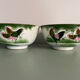 Set of 4 Chinese porcelain bowls, rooster patterns.