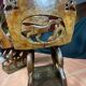 African tribal ensemble of 4 pieces of furniture for dignitaries of the Kingdom of Dahomey, Benin.