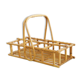 Vintage rattan glass holders