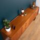 Retro teak 1960s long portwood mid century sideboard