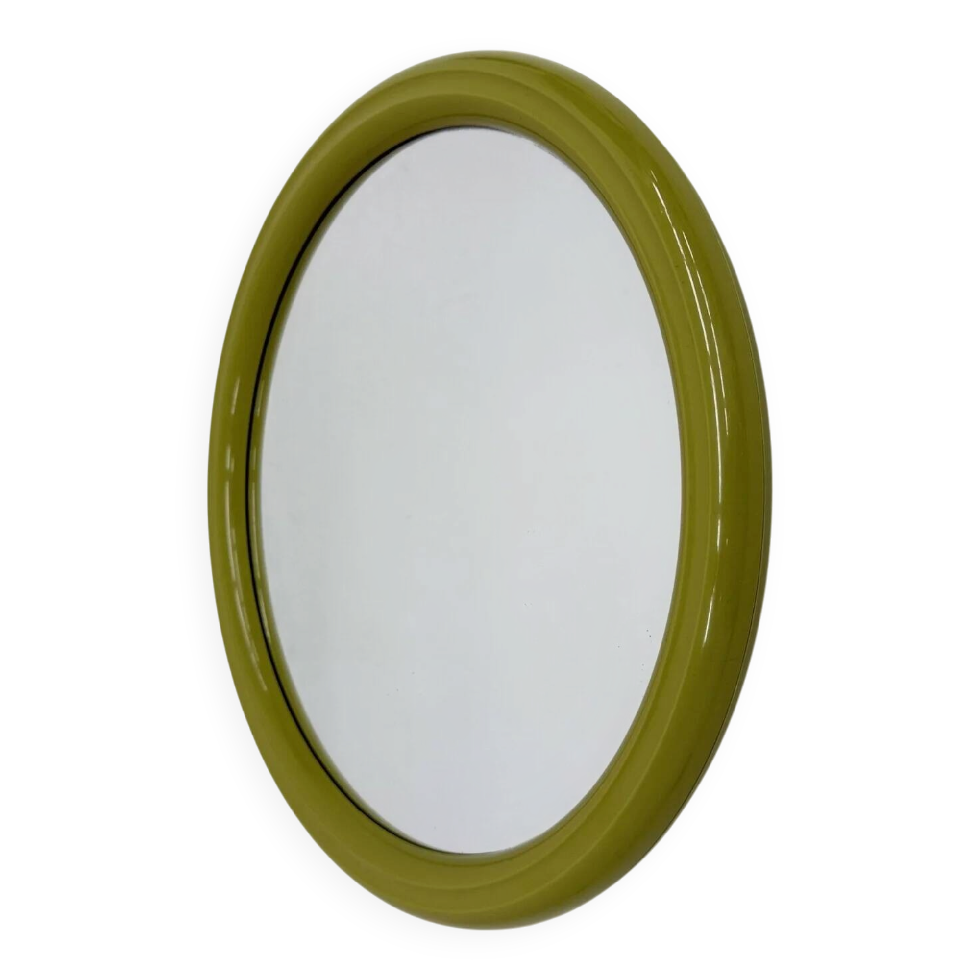 Space age mirror green plastic by Tiger, 1970s
