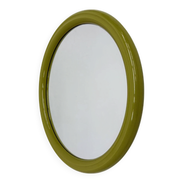 Space age mirror green plastic by Tiger, 1970s