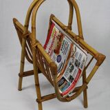 Rattan magazine holder
